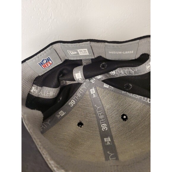 New Era PITTSBURGH STEELERS Black & Gray Men's HAT - Medium/Large - Picture 6 of 6